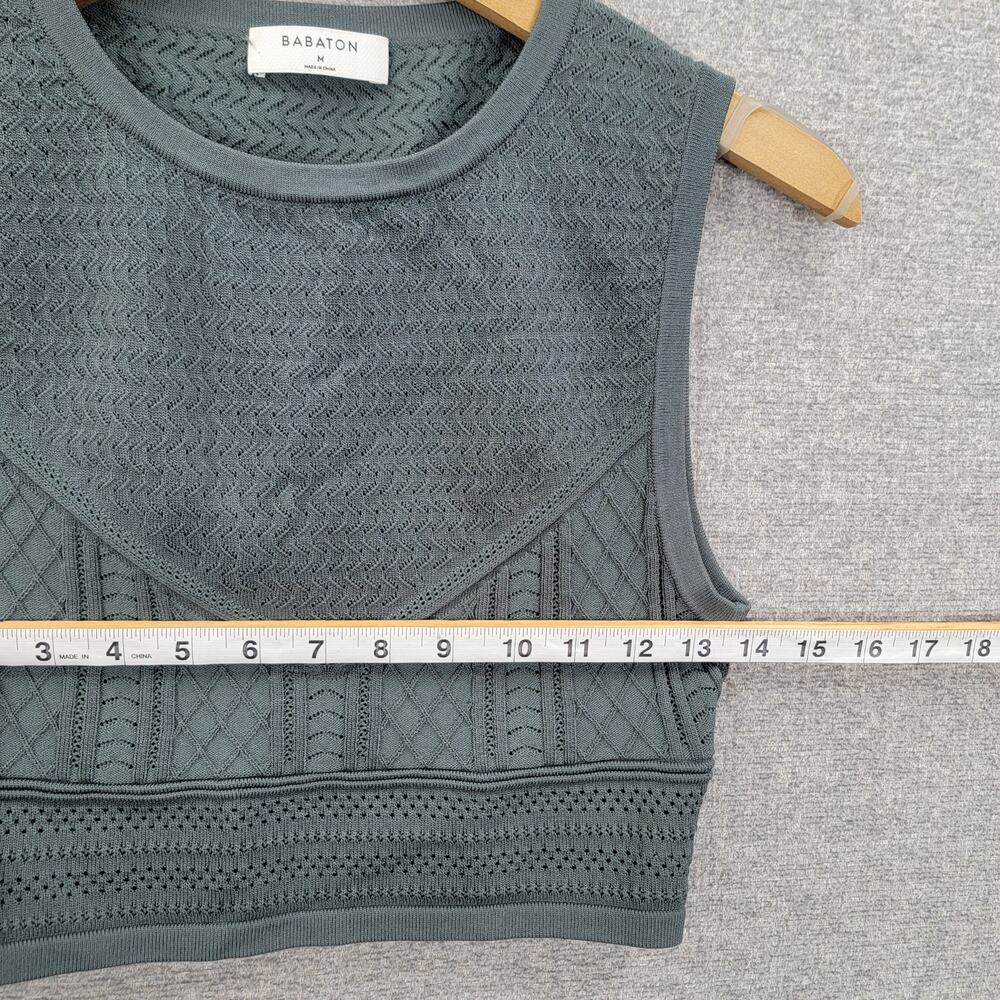 BABATON ARITZIA POINTELLE CROP TOP, SIZE M - Picture 7 of 8